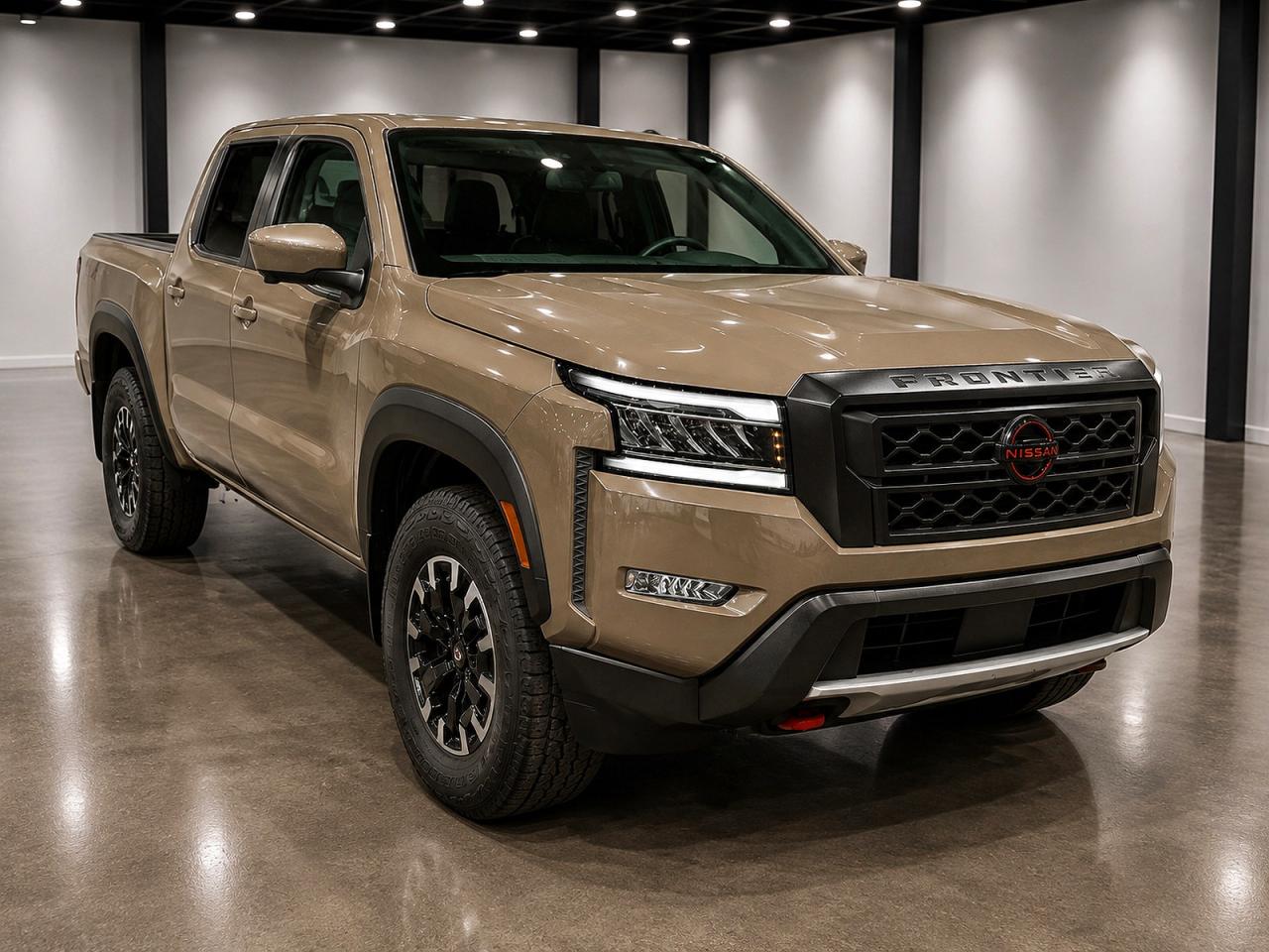 2024 Nissan FRONTIER, beige, 19.306 km, Import USA — Foto 1