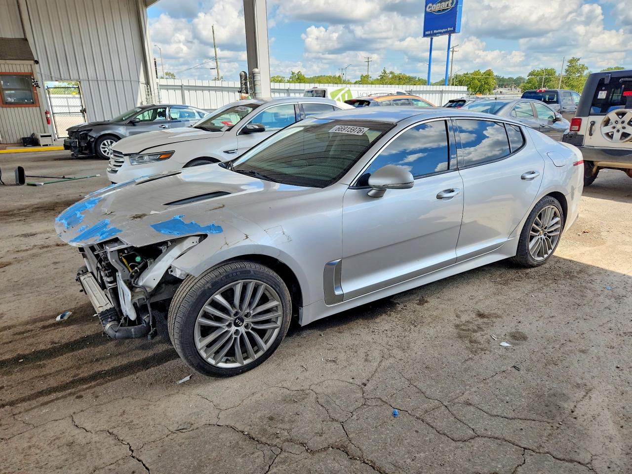 2018 Kia STINGER BASE, silber, 101.796 km, Import USA — Foto 1