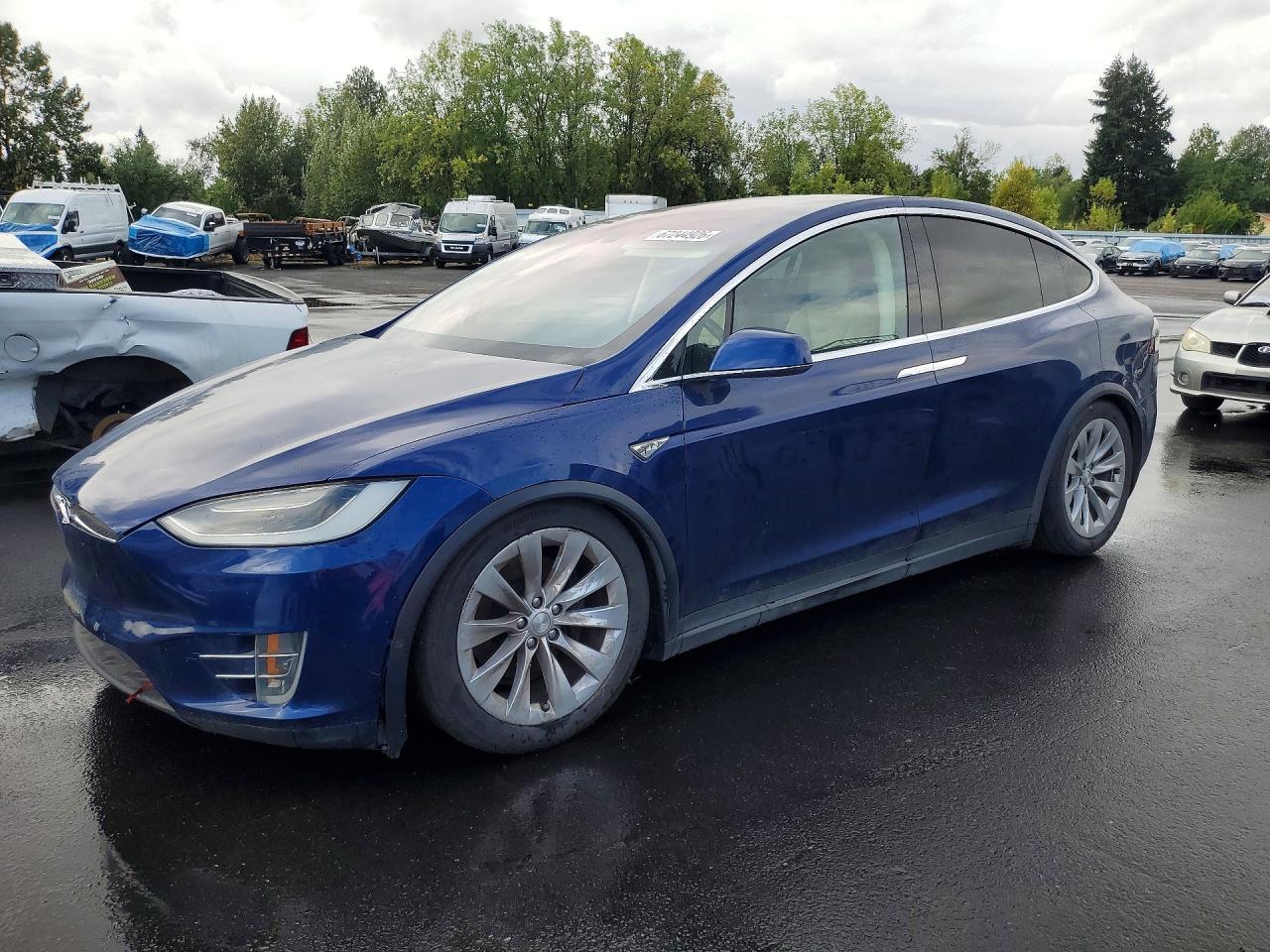 2016 Tesla MODEL X, blau, 220.330 km, Import USA — Foto 1