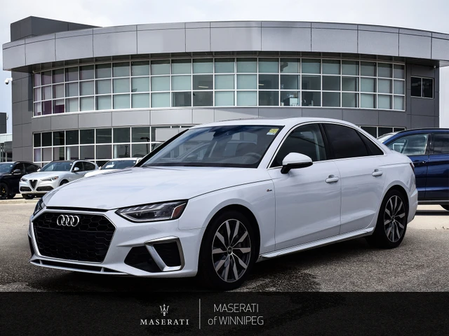 2024 Audi A4 Progressiv, weiß, 35.142 km, Import Kanada — Foto 1
