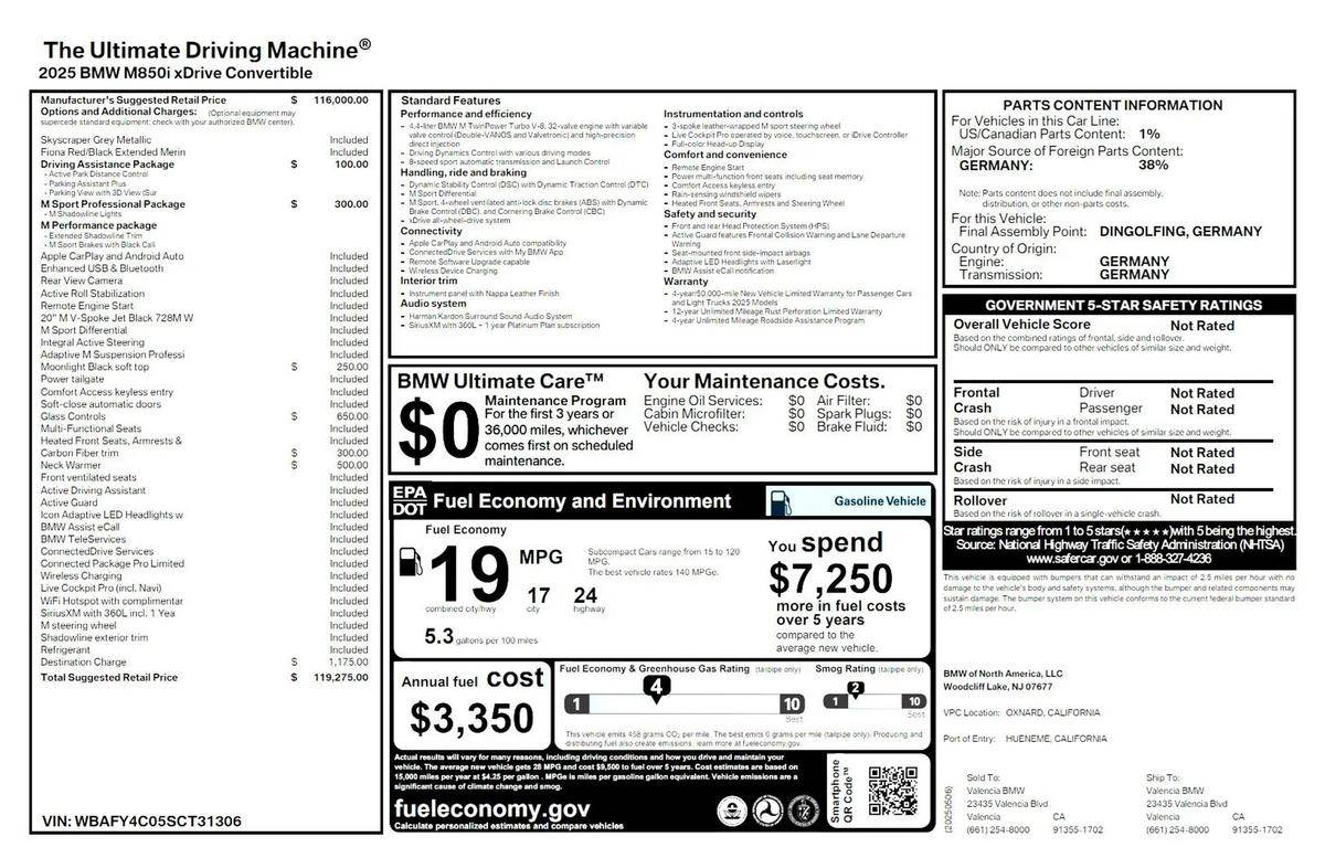 2025 BMW, Import USA — Foto 3 z 12