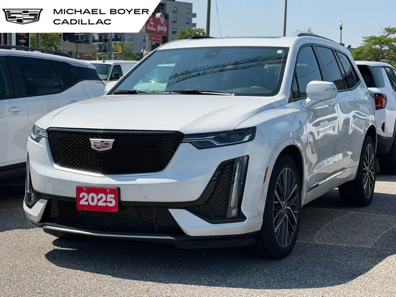 2025 Cadillac XT6 Sport PANORAMIC SUNROOF- NAVIGATION- V6- UPGRADED, weiß, 20.520 km, Import Kanada — Foto 1