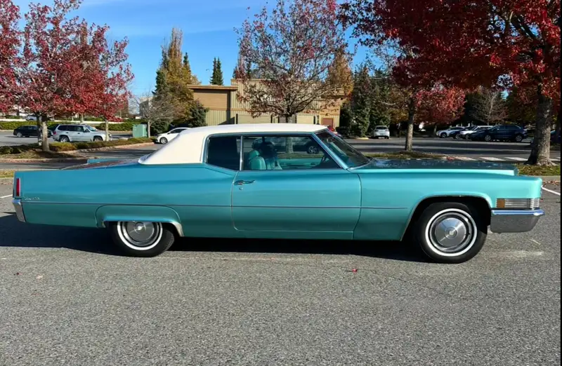 1970 Cadillac Deville, grün, 88.700 km, Import Kanada — Foto 1