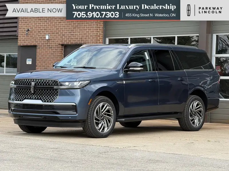 2027 Lincoln Navigator Premiere | 100A | HTD STEER WHEEL | LTHR, blau, 1 km, Import Kanada — Foto 1