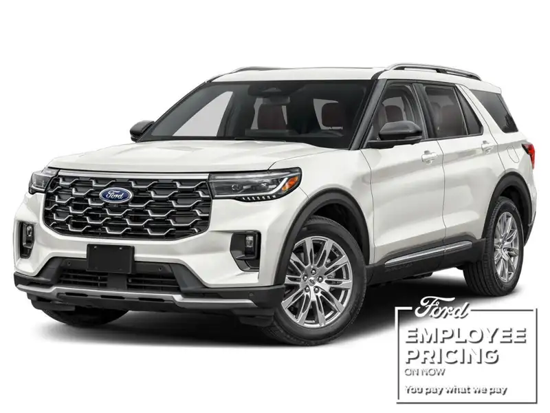 2027 Ford Explorer Platinum, weiß, 0 km, Import Kanada — Foto 1