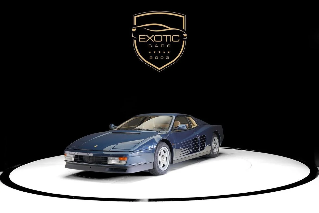 1987 Ferrari Testarossa, blau, 24.000 km, Import VAE — Foto 1