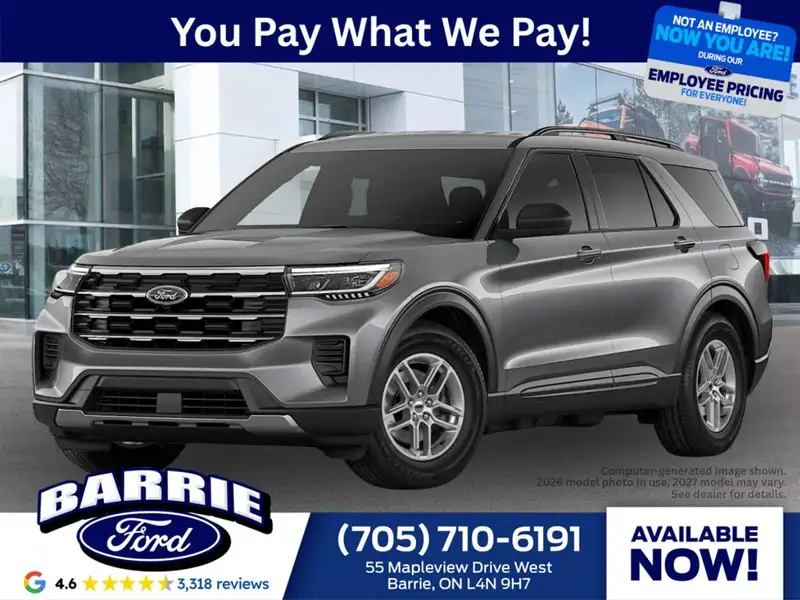 2027 Ford Explorer Active w/200A Pkg, grau, 0 km, Import Kanada — Foto 1