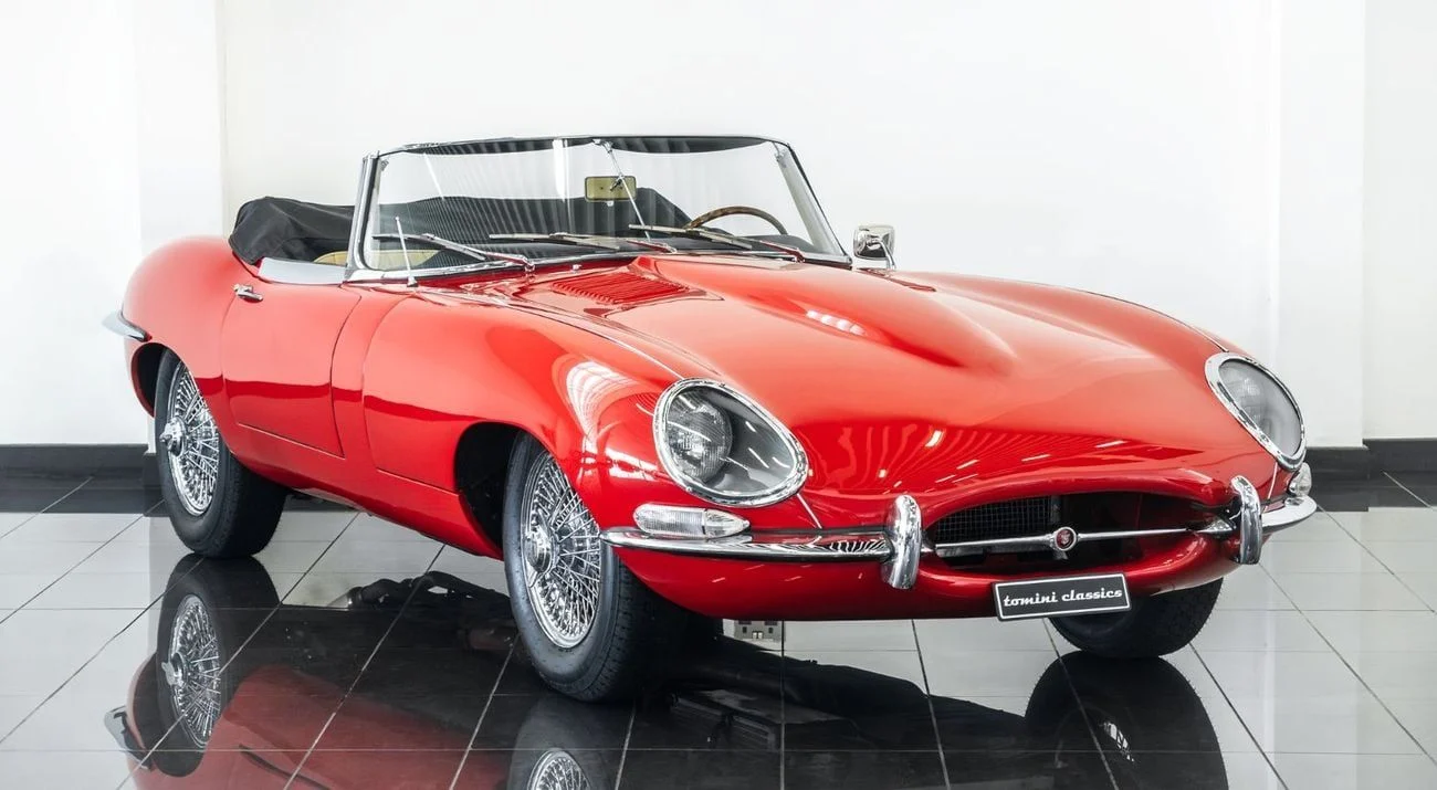 1967 Jaguar E-TYPE, rot, 80.105 km, Import VAE — Foto 1 z 16 1967 Jaguar E-TYPE, rot, 80.105 km, Import VAE — Foto 1 z 16