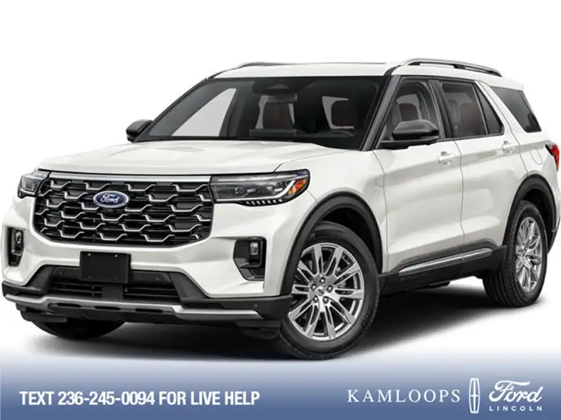 2027 Ford Explorer Platinum 4WD | LEATHER HEATED/COOLED SEAT, weiß, 0 km, Import Kanada — Foto 1
