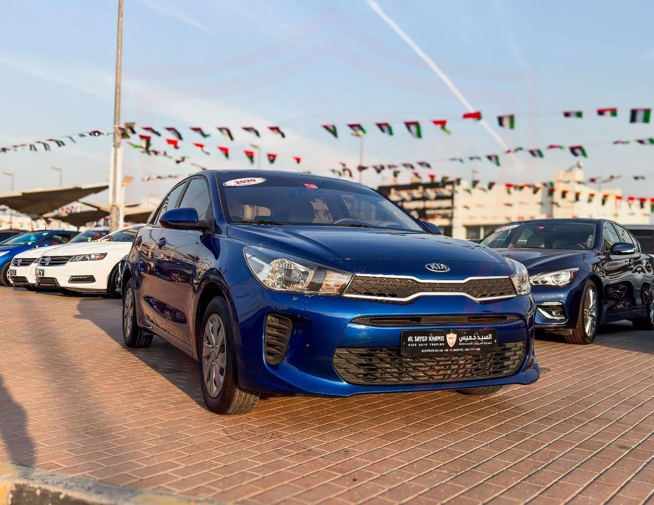 2020 Kia Rio LX, blau, 79.000 km, Import VAE — Foto 1