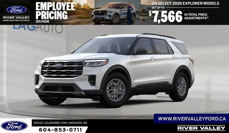 2027 Ford Explorer Active, weiß, 0 km, Import Kanada — Foto 1