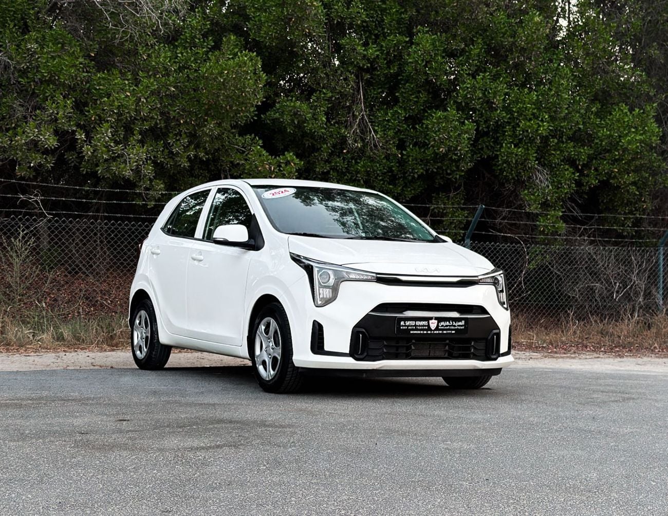 2024 Kia Picanto EX, weiß, 29.000 km, Import VAE — Foto 1