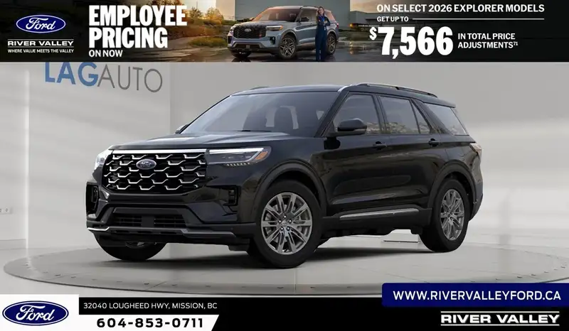 2027 Ford Explorer Platinum, schwarz, 0 km, Import Kanada — Foto 1 z 3 2027 Ford Explorer Platinum, schwarz, 0 km, Import Kanada — Foto 1 z 3