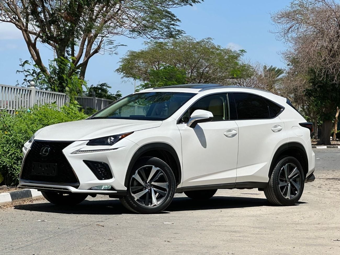 2019 Lexus NX300 F-SPORT, weiß, 55.646 km, Import VAE — Foto 1