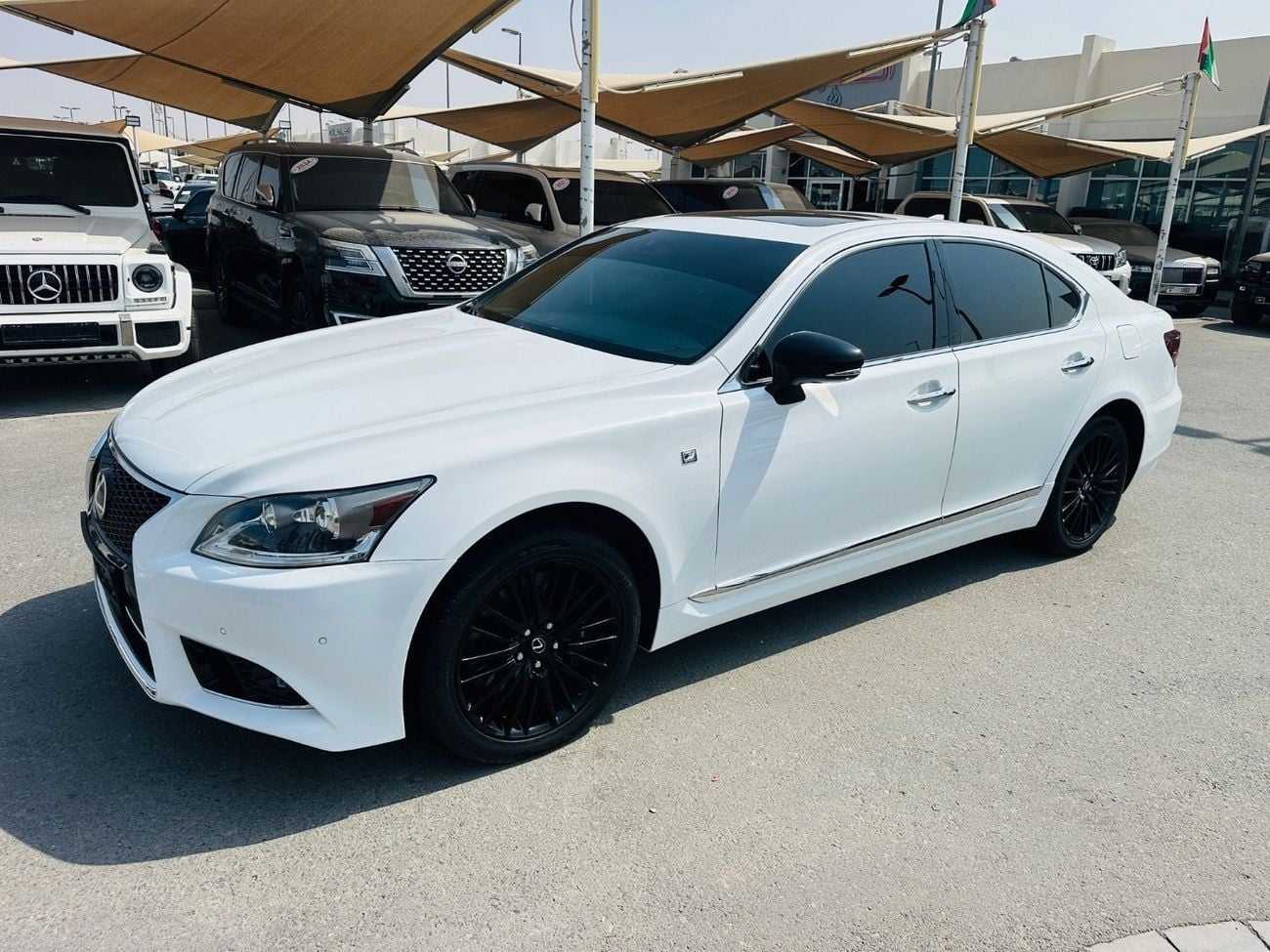 2015 Lexus LS460, weiß, 140.000 km, Import VAE — Foto 1