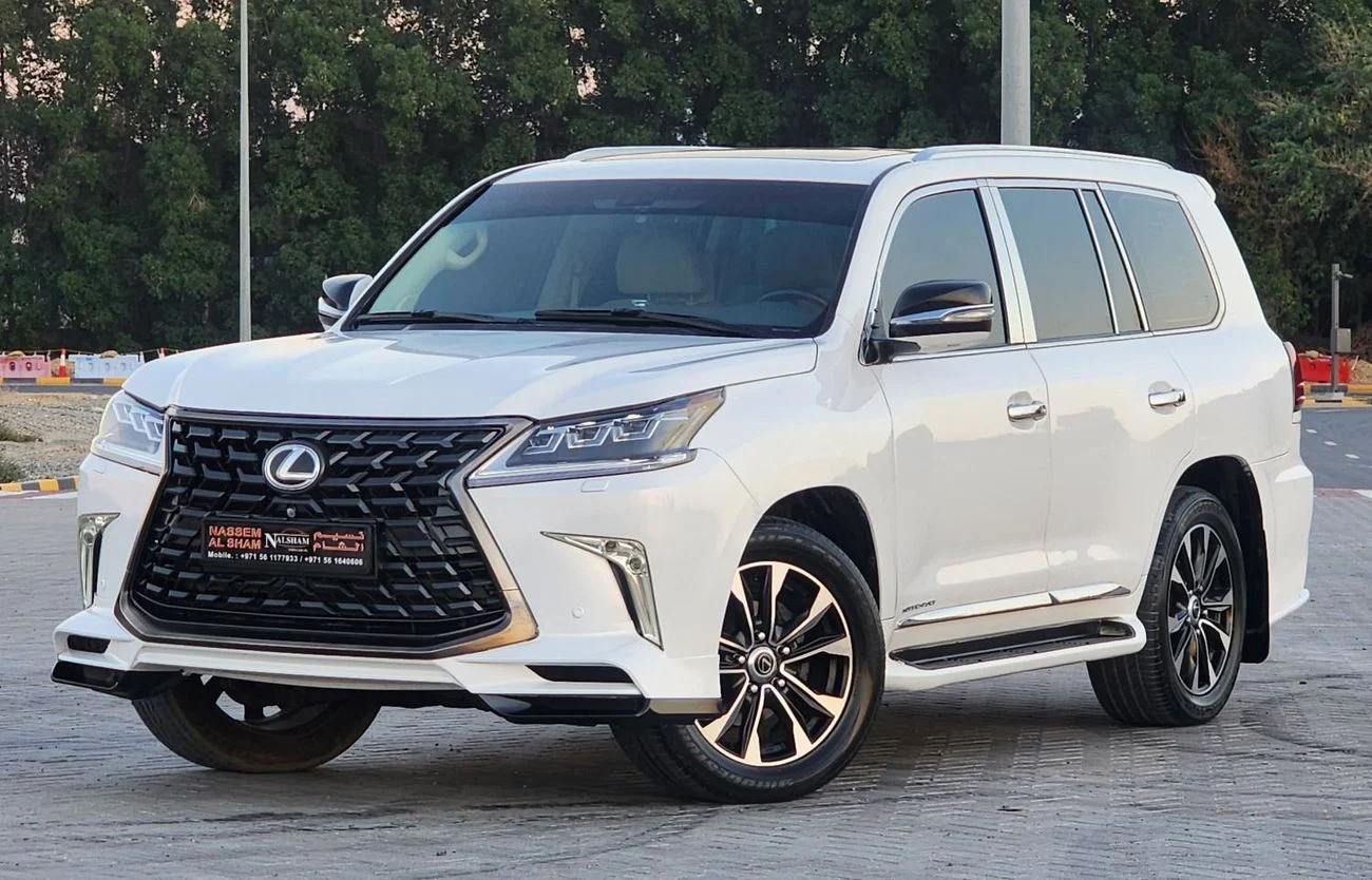 2015 Lexus LX570, weiß, 145.000 km, Import VAE — Foto 1