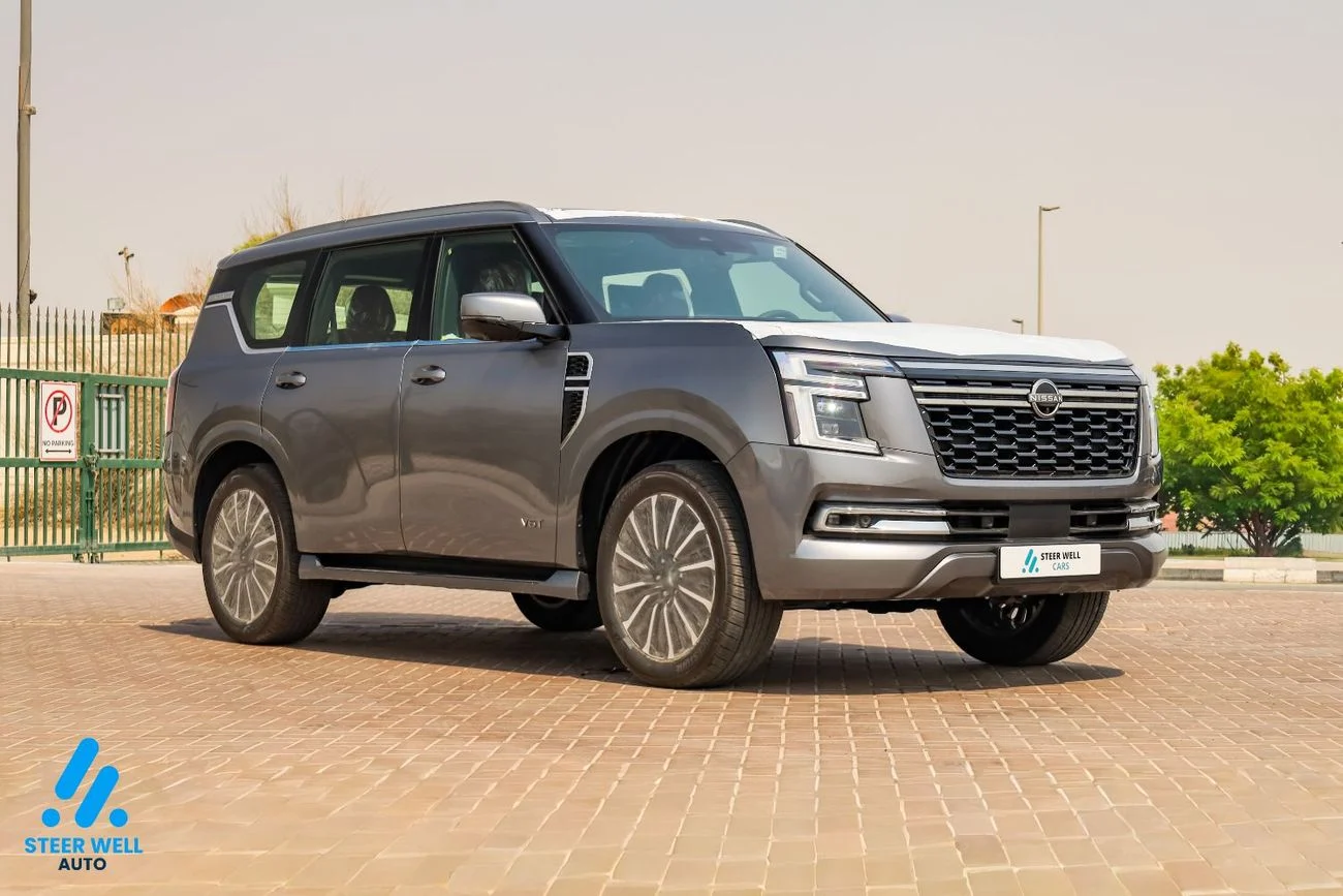 2026 Nissan Patrol LE PLATINUM CITY, grau, 0 km, Import VAE — Foto 1