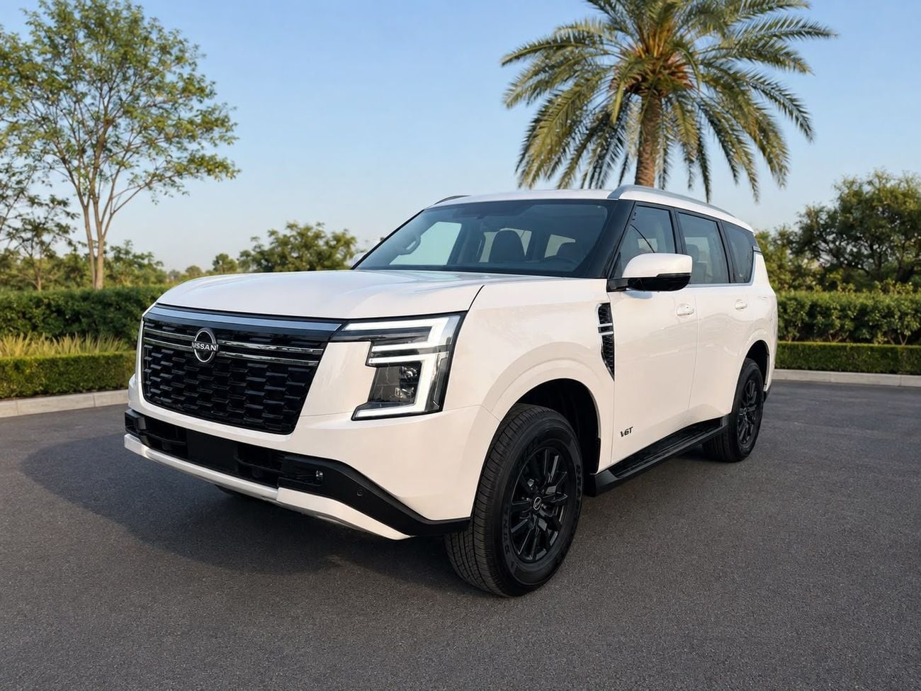 2026 Nissan Patrol LE T2, weiß, 0 km, Import VAE — Foto 1