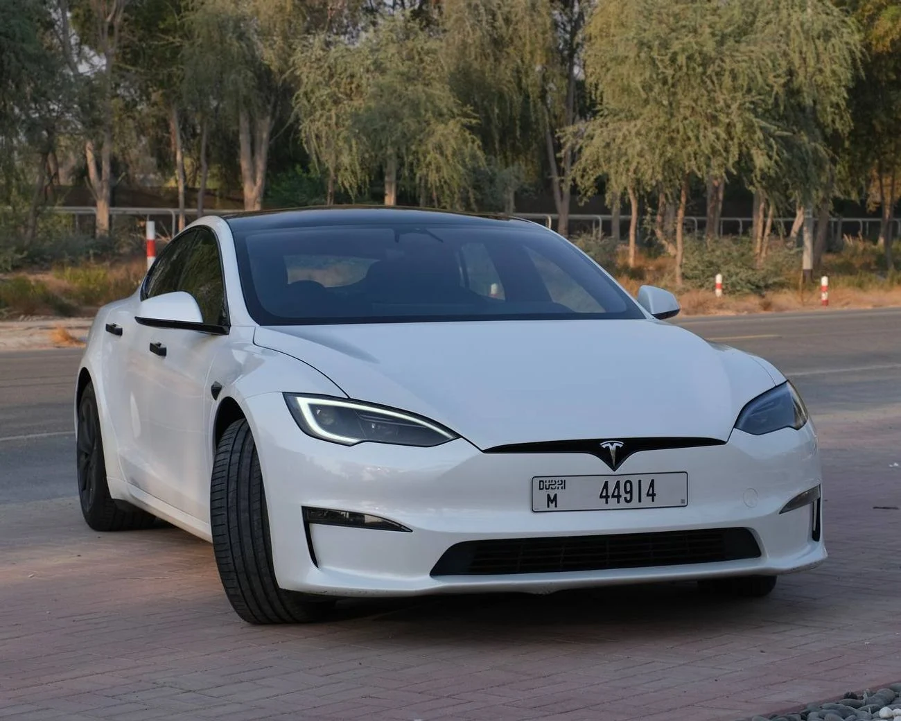 2023 Tesla Model S LONG RANGE, weiß, 55.000 km, Import VAE — Foto 1
