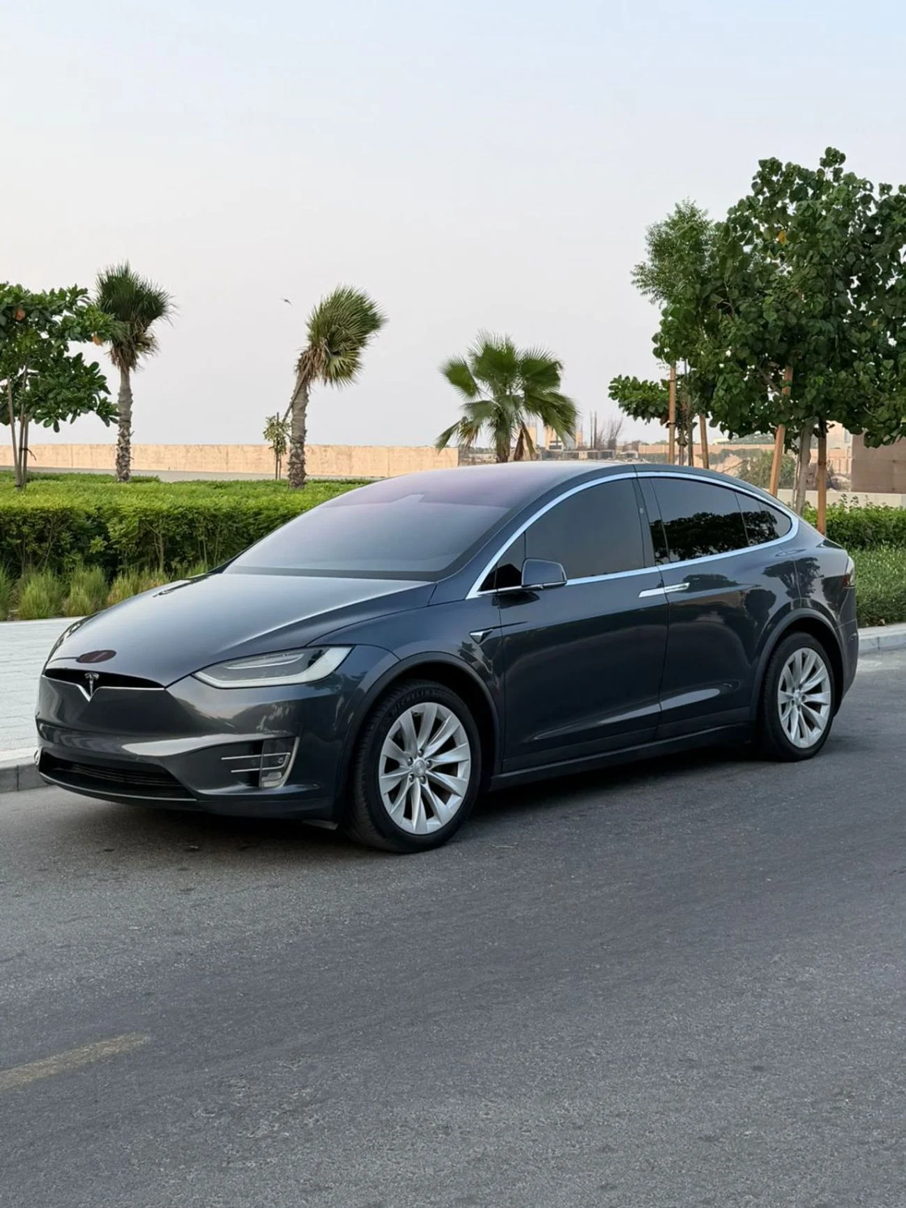 2018 Tesla Model X 75D, grau, 90.000 km, Import VAE — Foto 1