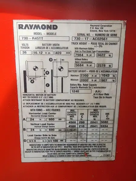 2017 Raymond 6210, Import Kanada — Foto 9 z 10