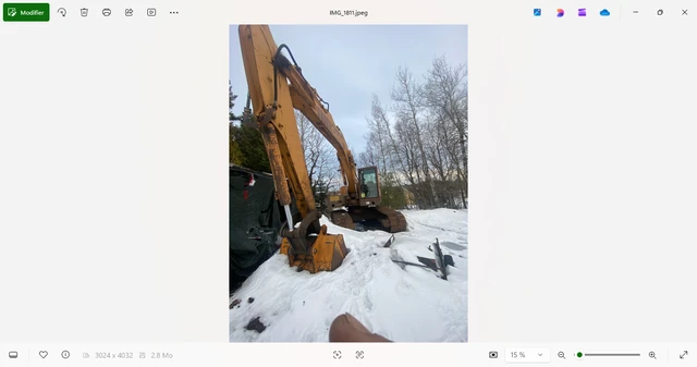 1996 Case EXCAVATRICE, 8.090 mth, Import Kanada — Foto 1