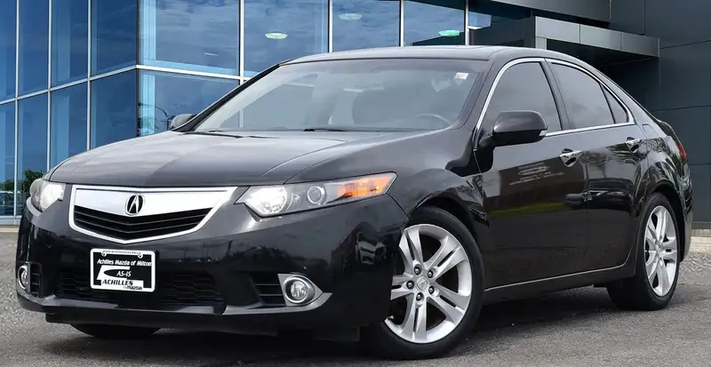 2012 Acura TSX Tech Pkg, schwarz, 146.200 km, Import Kanada — Foto 1