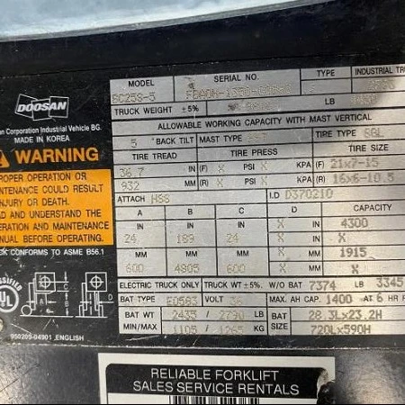 2014 Doosan BC25S-5, 1 mth, Import Kanada — Foto 2 z 5