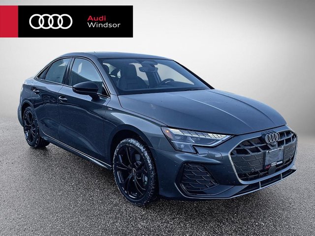2026 Audi A3 Sedan Progressiv, grau, 11 km, Import Kanada — Foto 1