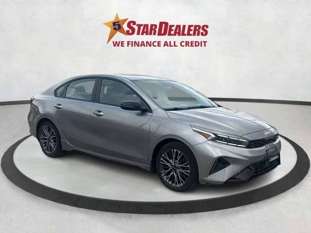 2023 Kia Forte LEATHER POWER SEATS REAR CAM WE FINANCE ALL CREDIT, grau, 51.600 km, Import Kanada — Foto 1