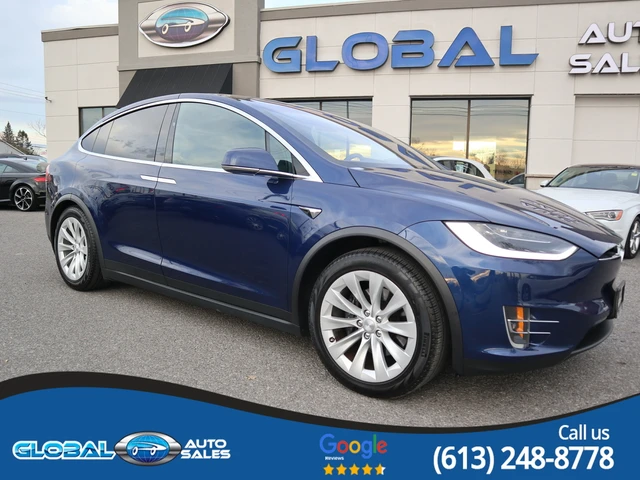 2017 Tesla Model X 75D, blau, 72.366 km, Import Kanada — Foto 1