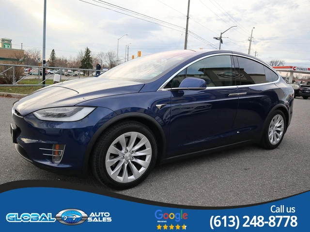 2017 Tesla Model X 75D, blau, 72.366 km, Import Kanada — Foto 3 z 5