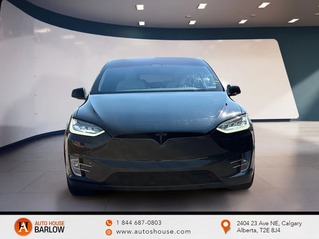 2020 Tesla Model X LONG RANGE PLUS LEATHER SEATS AWD, schwarz, 198.909 km, Import Kanada — Foto 2 z 5