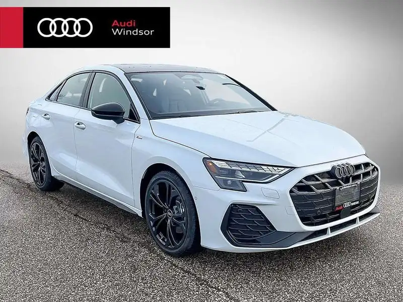 2026 Audi A3 Progressiv, weiß, 14 km, Import Kanada — Foto 1