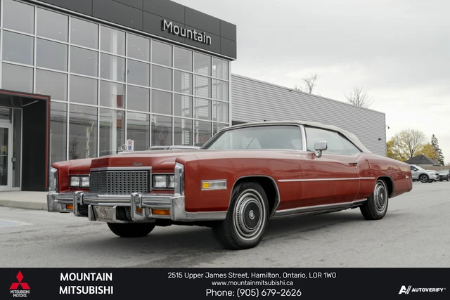 1976 Cadillac Eldorado CONVERTABLE, rot, 69.036 km, Import Kanada — Foto 1