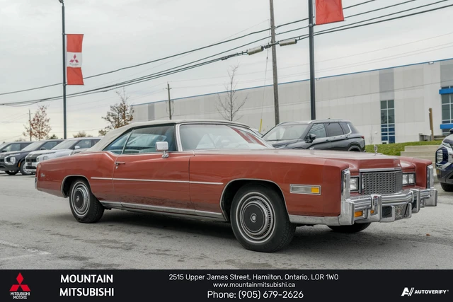 1976 Cadillac Eldorado CONVERTABLE, rot, 69.036 km, Import Kanada — Foto 10 z 19