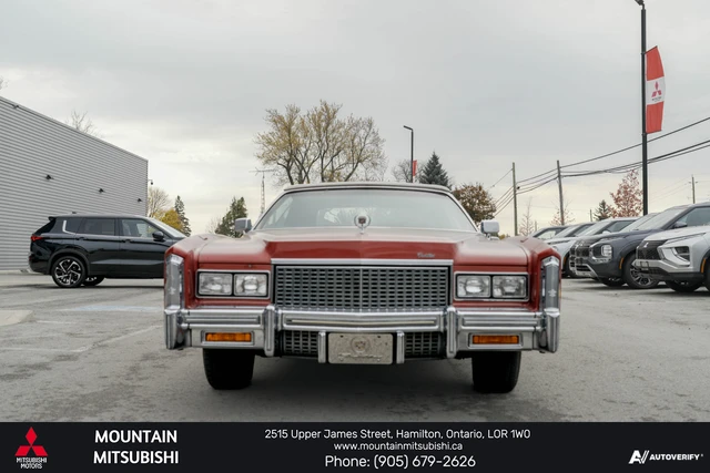 1976 Cadillac Eldorado CONVERTABLE, rot, 69.036 km, Import Kanada — Foto 3 z 19
