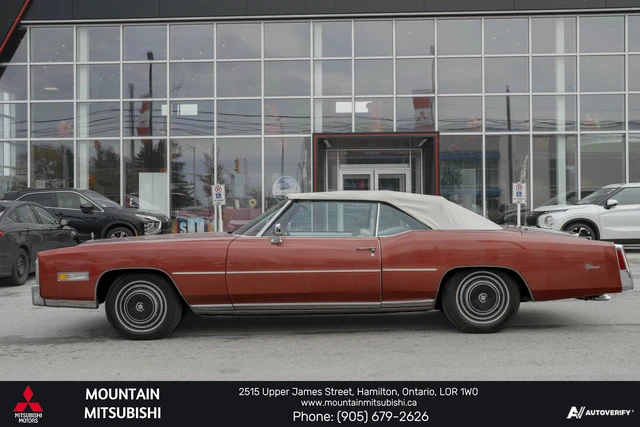 1976 Cadillac Eldorado CONVERTABLE, rot, 69.036 km, Import Kanada — Foto 4 z 19
