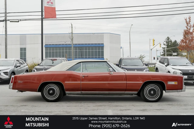 1976 Cadillac Eldorado CONVERTABLE, rot, 69.036 km, Import Kanada — Foto 9 z 19