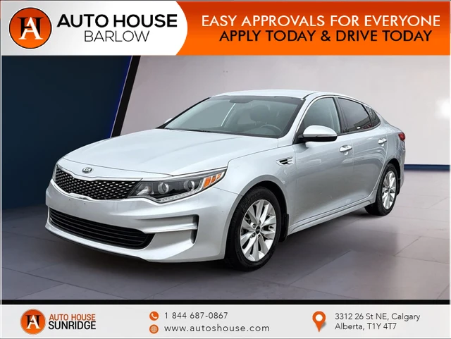 2018 Kia Optima LX, grau, 91.988 km, Import Kanada — Foto 1