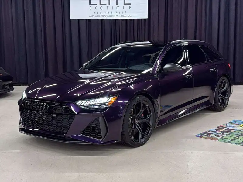 2025 Audi RS6 performance, schwarz, 4.000 km, Import Kanada — Foto 1