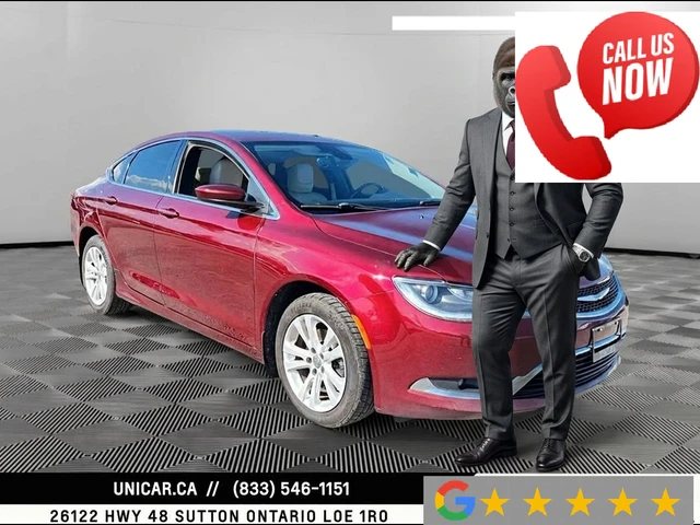 2017 Chrysler 200Series Limited FWD, rot, 130.805 km, Import Kanada — Foto 1