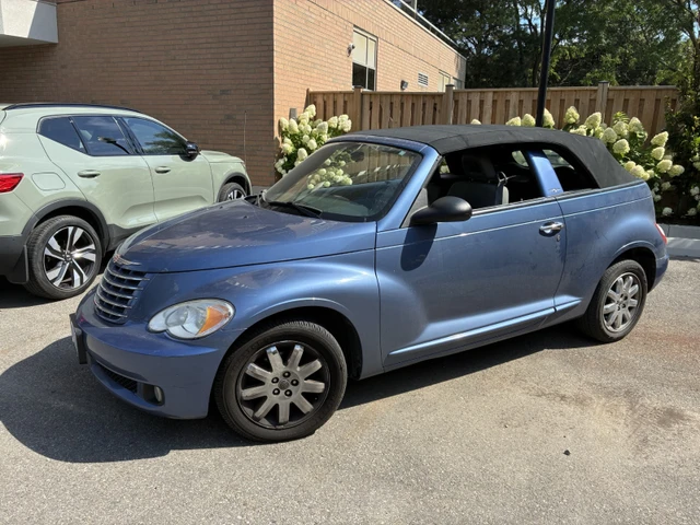 2007 Chrysler Ptcruiser convertible, blau, 89.000 km, Import Kanada — Foto 1