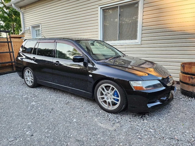 2005 Mitsubishi Evolution, schwarz, 92.000 km, Import Kanada — Foto 3 z 5
