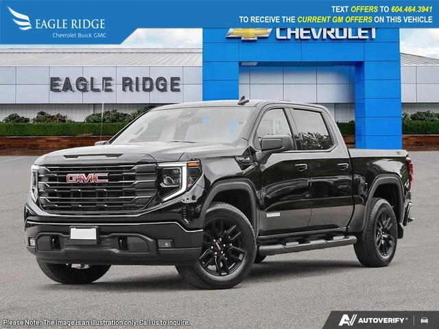 2026 GMC Sierra 1500 Elevation, schwarz, 1 km, Import Kanada — Foto 1