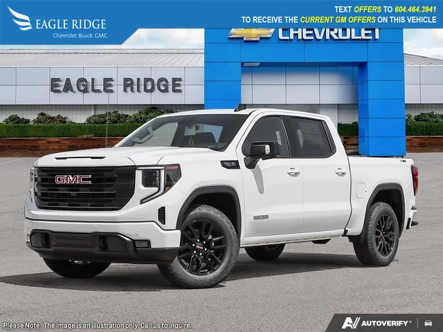 2026 GMC Sierra 1500 Elevation, weiß, 1 km, Import Kanada — Foto 1