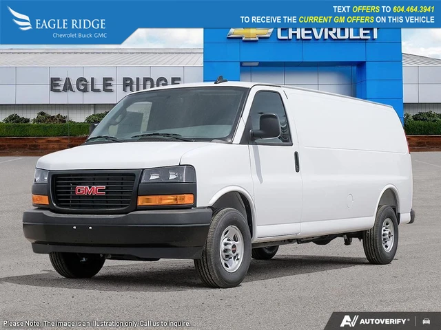 2025 GMC Savana Work, weiß, 10 km, Import Kanada — Foto 1