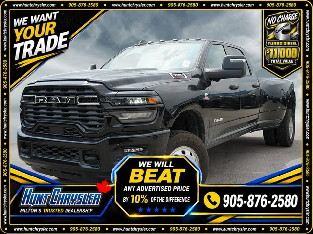 2026 RAM 3500 Big Horn, schwarz, 11 km, Import Kanada — Foto 1