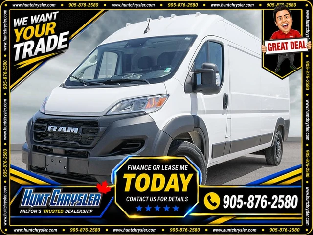 2024 RAM Promaster 2500 | 159wb | High, weiß, 82.639 km, Import Kanada — Foto 1 z 5 2024 RAM Promaster 2500 | 159wb | High, weiß, 82.639 km, Import Kanada — Foto 1 z 5