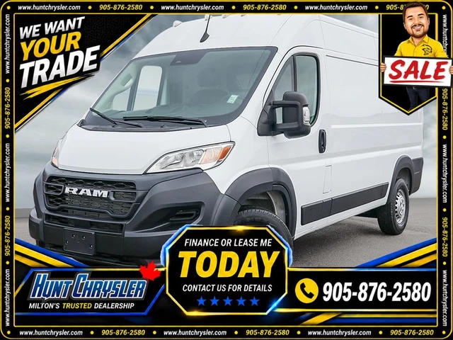 2025 RAM ProMaster Cargo Van 2500 | 136 Wb | Hr, weiß, 58 km, Import Kanada — Foto 1